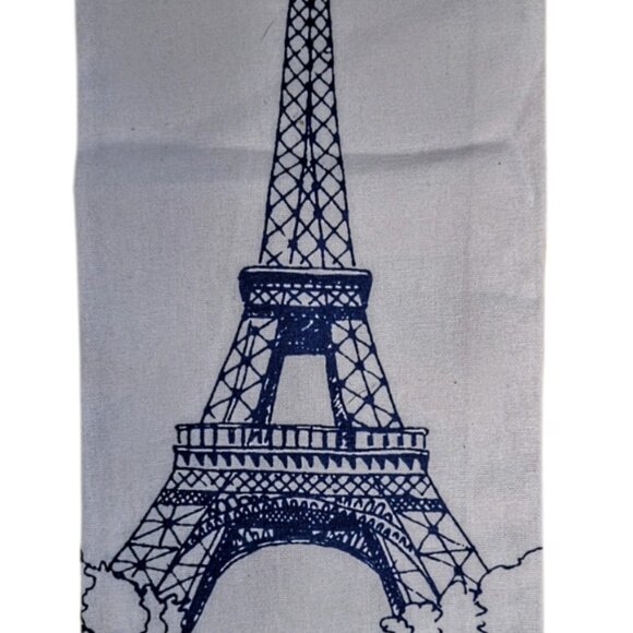 Vintage Cotton Handmade Crossstiched Half Apron w/ 3 Coordinating Kitchen Towels - Picture 3 of 5